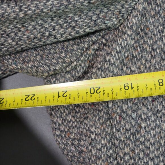 Vintage Levis Strauss Wool Tweed Blazer Lg Sports Coat Elbow Patches Herringbone - Picture 11 of 16